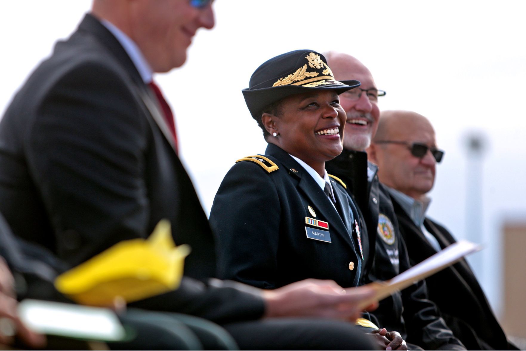 Maj. Gen. Donna Martin, the first woman to run Fort Leonard Wood, marks Veterans Day